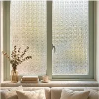 HomeBella Fensterfolie blickdicht selbsthaftend Sichtschutzfolie ohne Kleber