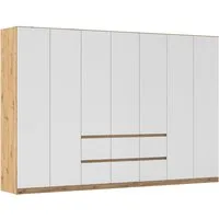 rauch Drehtürenschrank Schrank Garderobe MAINZ Breiten 91/136/181/226/271/315/360, Höhe 210cm (3 verschiedene Ausstattungen BASIC/CLASSIC/PREMIUM (inkl. SOFT-CLOSE) grifflose Front, Außentüren mit Push-to-Open Funktion MADE IN GERMANY