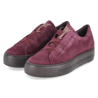 Paul Green Slip-On-Sneaker  Rot - Gr. 36 -  Echt Leder