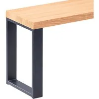 LAMO Manufaktur Sitzbank LSB Sitzbank (Komplett-Set, 3-Teilig), 40mm stake Massivholzplatte