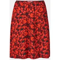 Himalaya Clothing Jerseyrock Damen mit floralem Allover-Print - Jerseyrock aus weicher Viskose Fließender Damen Midirock mit hohem Tragekomfort