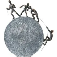 Casablanca by Gilde Dekofigur Skulptur Lifting (1 St), Dekoobjekt, Höhe 36 cm, mit Spruchanhänger, Wohnzimmer