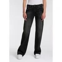 Herrlicher Straight-Jeans Prime New Denim Black Light mit hohem Bund