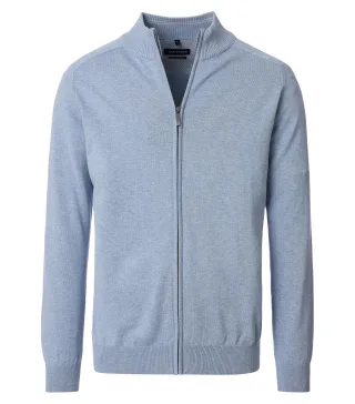 CASAMODA - Strickjacke uni 004450 blau - Gr. - 3XL
