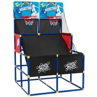 COSTWAY Basketballkorb Arcade Basketballspiel, für 2 Spieler, In-/Outdoor