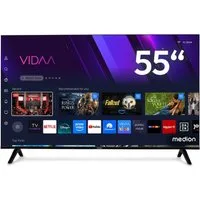 Medion® MD855601 QLED-Fernseher (138.8 cm/55 Zoll, 4K Ultra HD, Smart-TV, Dolby Vision, Dolby Atmos, Netflix, HBO Max, Prime Video, Disney+, WOW)