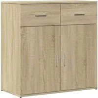 vidaXL Sideboard Sideboard Sonoma-Eiche 79x38x80 cm Holzwerkstoff (1 St)