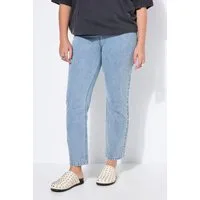 Studio Untold Röhrenjeans Mom-Jeans Mom Shape 5-Pocket Zierperlen