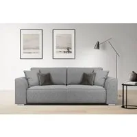 INOSIGN 3-Sitzer BEATRICE, B: 250 cm - wahlweise mit Bettfunktion, u. Bettkasten, incl. 2 Zierkissen