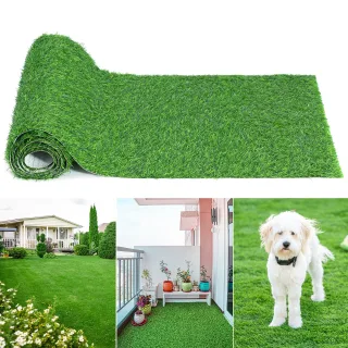 GOTGELIF Realistic Artificial Grass Mat, 1" Grass Rug with PRT Backing Without Debris, Pet Friendly Decorative Lawn Land