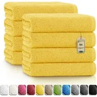 NatureMark Handtücher 8er-Sparpack Handtücher 50x100cm, 100% Baumwolle (8-St), 8X Handtücher, 100% Baumwolle, Gelb, 50 x 100cm