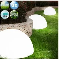 monzana LED Solarleuchte Halbkugel, Solarleuchte, 3er Set Solarlampe Außen Wetterfest Kugel Hängend Garten Balkon Wand