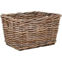 VIVANNO Regalkorb Rattan CESTA Kasten - Natur Geflochten (1 St), 26x33x20 cm