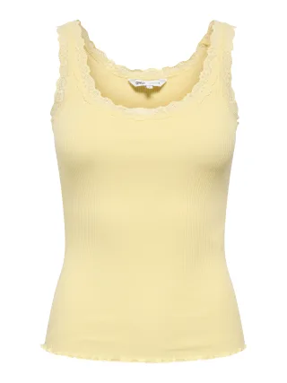 ONLY - ONLSARA SHARAI TANK TOP JRS NOOS Double Cream - Gr. - S