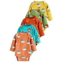 Next Langarmbody Langärmelige Babybodys im 5er-Pack (5-tlg)