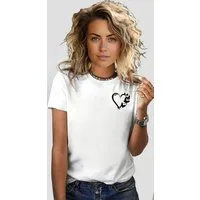 RMK T-Shirt Damen Shirt Top Sommer Herz Love