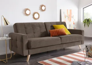 exxpo - sofa fashion 3-Sitzer "Nappa, kompakt, bequem, zeitloses Design, Breite 222cm, L-Form" tolle Detailverarbeitung