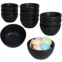 MamboCat Dipschale 12x London Lampart Nero Kattegat Snack- & Dip-Schälchen 150ml Ø10cm, Steingut