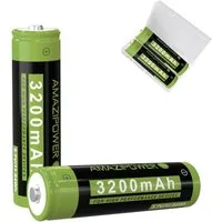 LA CUTE 3200mAh NiMH Akku 3,7V Wiederaufladbar, LED-Stirnlampen Vape Akku 18650 Akku Li-Ion 18650 3200 mAh (3,7 V, 2 St), Hohe Kapazität, Mehrfachschutz, langlebig, umweltfreundlich