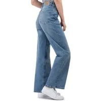 SUBLEVEL Weite Jeans Damen Jeans High Waist weiter Schnitt bequem und dehnbar