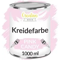 Creative Deco Kreidefarbe Kreidefarbe für Möbel Möbelfarbe Landhaus Vintage Matt Abwaschbar, auf Wasserbasis, Wisch-Effekt Gradient-Effekt möglich