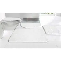 OTTO home Badematte Inga, Badezimmer Teppich, Badvorleger, Höhe 20 mm, rutschhemmend beschichtet, schnell trocknend, strapazierfähig, fußbodenheizungsgeeignet, Polyester, rechteckig, Badteppich, unifarben, weich, als halbrund und rechteckig erhältlic