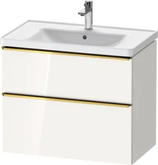 Duravit D-Neo Waschtischunterbau wandhängend Weiß Hochglanz 784x452x625 mm - DE4355034220000 DE4355034220000