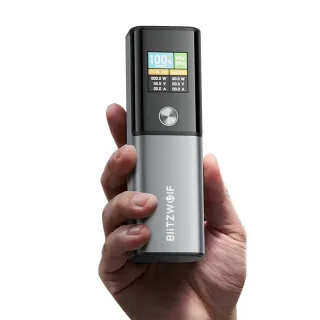 BlitzWolf BW-P23 100W 14000mAh Smart Display Power Bank External Battery Power Supply with 1 Input & 2 Outputs Support P