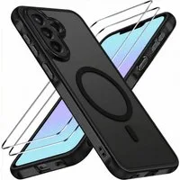 SmartUP Smartphone-Hülle + 2X Schutzglas für Samsung Galaxy A57 5G Panzerfolie MagSafe Case 9H 6,7 Zoll, MagSafe-Technologie, integrierter Kameraschutz