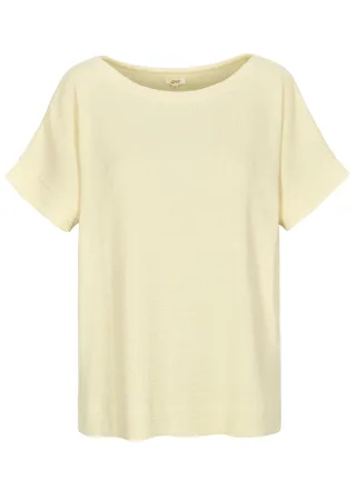 zab company - Da. Struktur-Shirt, 1/2 Arm vanille - Gr. - 48
