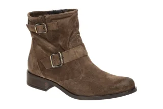 Paul Green Damen Stiefeletten 8279-00 PG 8279 Braun Earth, bequeme Biker Boots