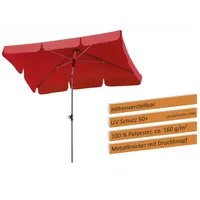 Schneider Schirme Sonnenschirm Schneider Sonnenschirm Locarno rot 180 x 120 cm