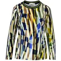 bianca Print-Shirt DAMI in coolem Aquarelle-Dessin in Trendfarben
