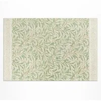 Tulup Vinylteppich Blattillustration Autor William Morris, Grün Vinylboden Vinyl-Läufer, Höhe: 90 mm