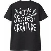 Banco T-Shirt Herren Creatue Shirt Print (Einzelartikel) Großer Rückenprint mit „GOD’S SEXIEST CREATURE“ und Blitz-Grafik