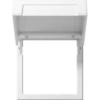 Montagerahmen mit Klappdeckel 45x45, Adapter weiß, Retail