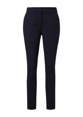 comma - Slim: Hose aus Viskosemix blau - Gr. - 34