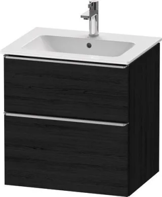 Duravit D-Neo Waschtischunterbau wandhängend Eiche Schwarz Matt 610x462x625 mm - DE4361070160000 DE4361070160000