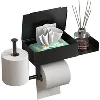 TUWENA Toilettenpapierhalter Edelstahl WC Rollenhalter, Toilettenpapierhalter mit 2 Rollenhaltern