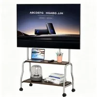 Rutaqian TV-Ständer Mobiler TV Ständer 32–75 Zoll, TV Rollwagen mit Rollen & Ablage, (bis 75 Zoll, Mobiler TV-Ständer – Geeignet für Wohnzimmer, Büros und Konferenzräume)