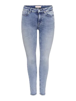 ONLY - ONLBLUSH MID SK ANK RW DNM REA694 NOOS Medium Blue Denim - Gr. - 30