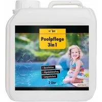 wilpeg® Poolpflege Poolpflege 3in1 2L, Desinfektion Algenentferner Langzeitschutz, (Kein Set)