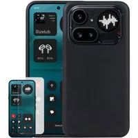 Wigento Handyhülle + Schutzglas für Nothing Phone 4a Pro 2 in 1 TPU Schutz + 9H Hartglas 6,83 Zoll, Produktset TPU Hülle mit Hart Glas