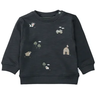 STACCATO - Kn.-Sweatshirt dark anthra - Gr. - 68