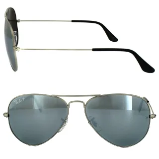 Lunettes de soleil Ray-Ban Aviator 3025 019 / W3 Silver Silver Mirror Polarisé