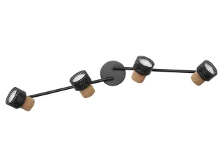 LEDVANCE LED-Deckenleuchte 4058075828742, 4 x GU10, 13,6W, 920lm, 2700K, schwarz