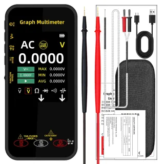 BSIDE S500 Smart Graphic Multimeter 3.2 Inch TFT Screen 1000V DC AC Voltage 10A Current High Precision Portable Tester E
