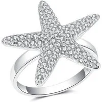 Seinerzeit FLORA & FAUNA Silberring Celine Seestern Ring, Schmuck aus 925 Sterling Silber (Von der faszinierenden Welt der Ozeane und der maritimen Schönheit des Meeres inspirierter Damenschmuck – ein besonderer Begleiter im Alltag und zu besonderen 
