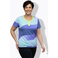 Ulla Popken T-Shirt Funktions-Bikeshirt Rundhals Halbarm Taschen