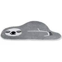 WestCraft Kinderteppich Faultier Deko Teppich, rund, Höhe: 3 mm, Rutschfester Kinderteppich, Kuschelteppich Mädchen Jungen, Waschbar